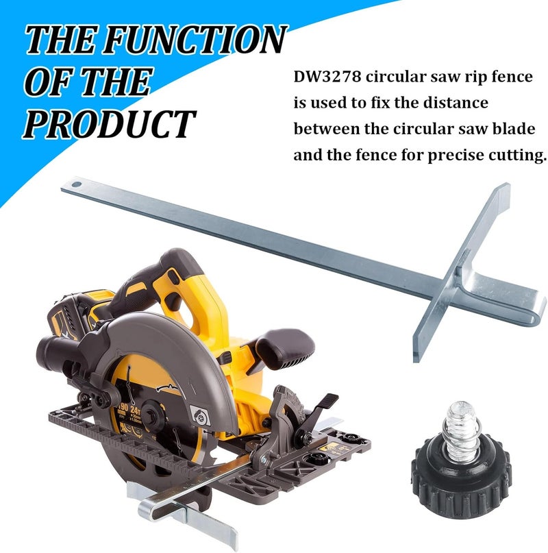 AGUNION DW3278 Circular Saw Rip Fence Replacement For Dewalt Circular Saw, Compatible with Dewalt DCS570, DCS575, DCS577, DWE575 and DWS535 Cutting Fence - Image 4